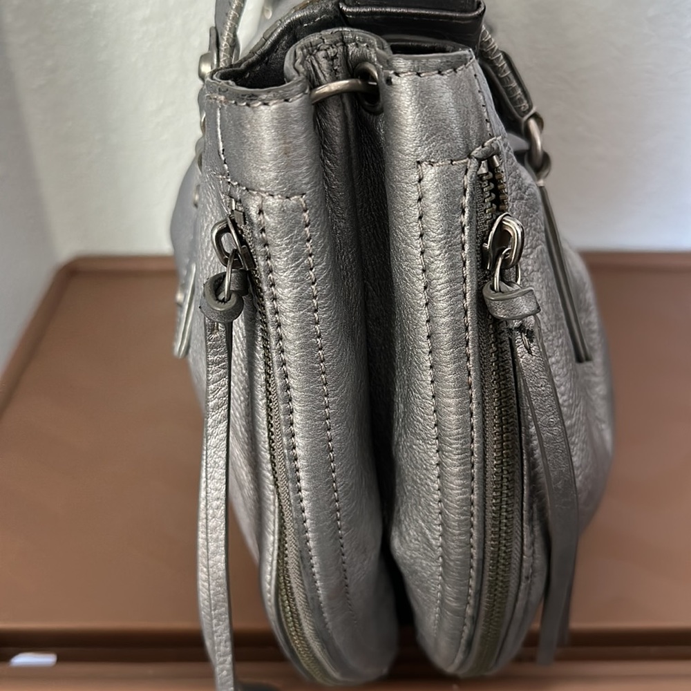 Botkier 'Sophia' Large Silver Satchel Handbag - Picture 5 of 9